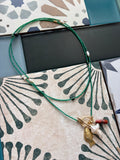 green hawaiian necklace
