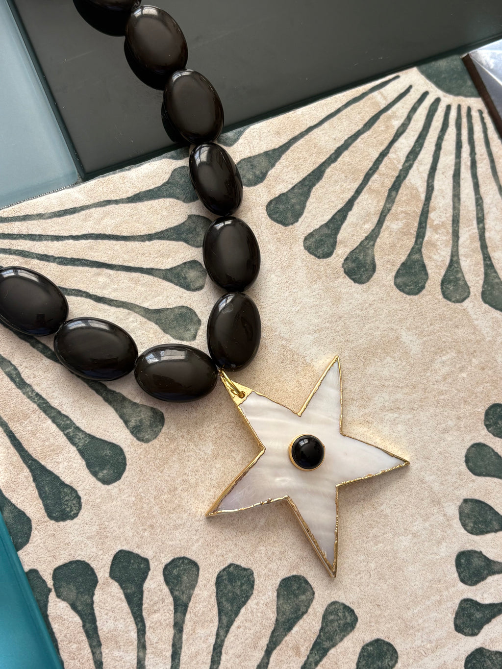 midnight starfish necklace