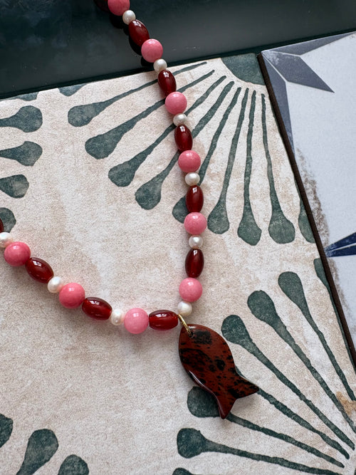 cherry bourbon necklace