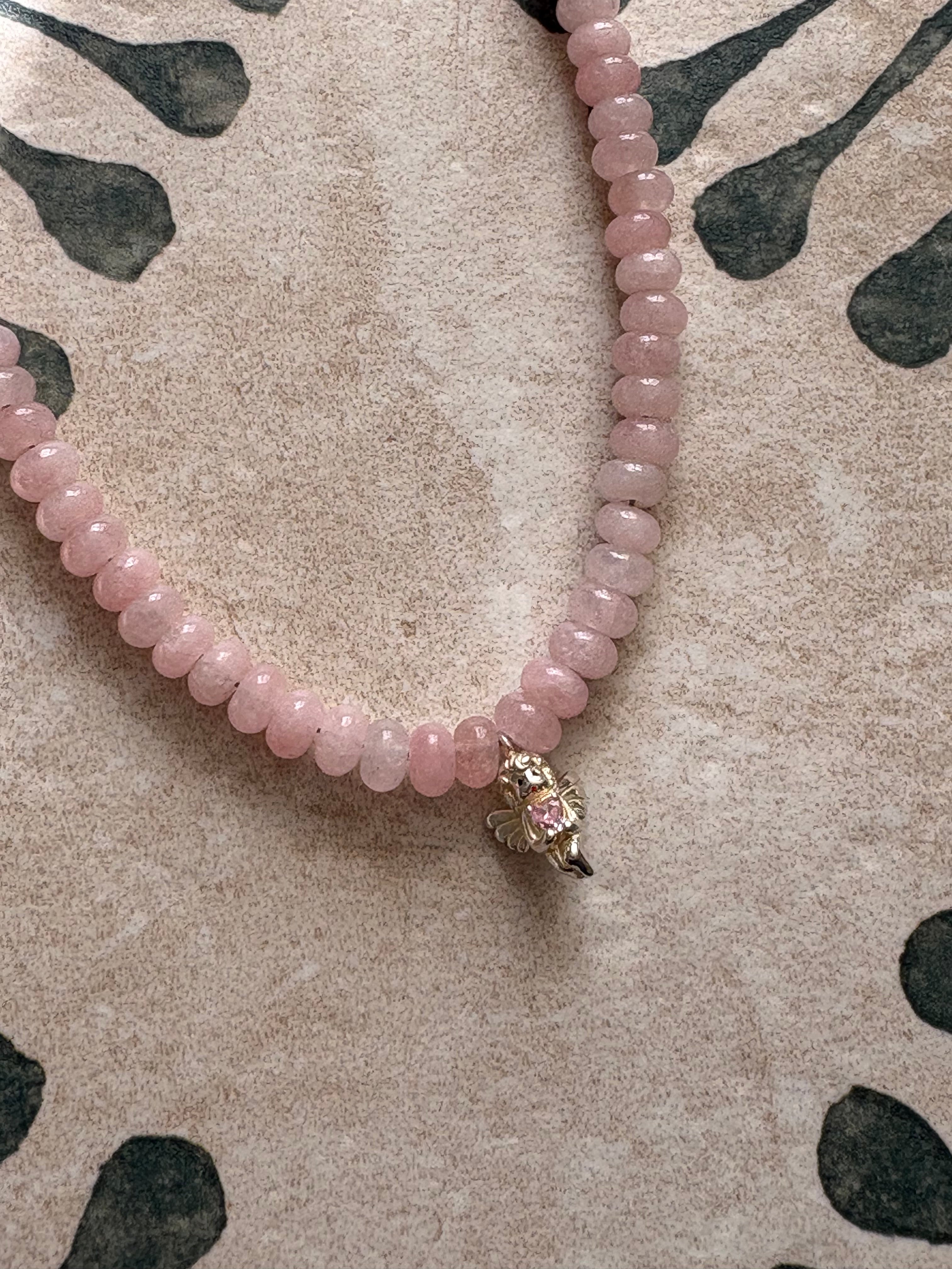 saltwater cherub necklace