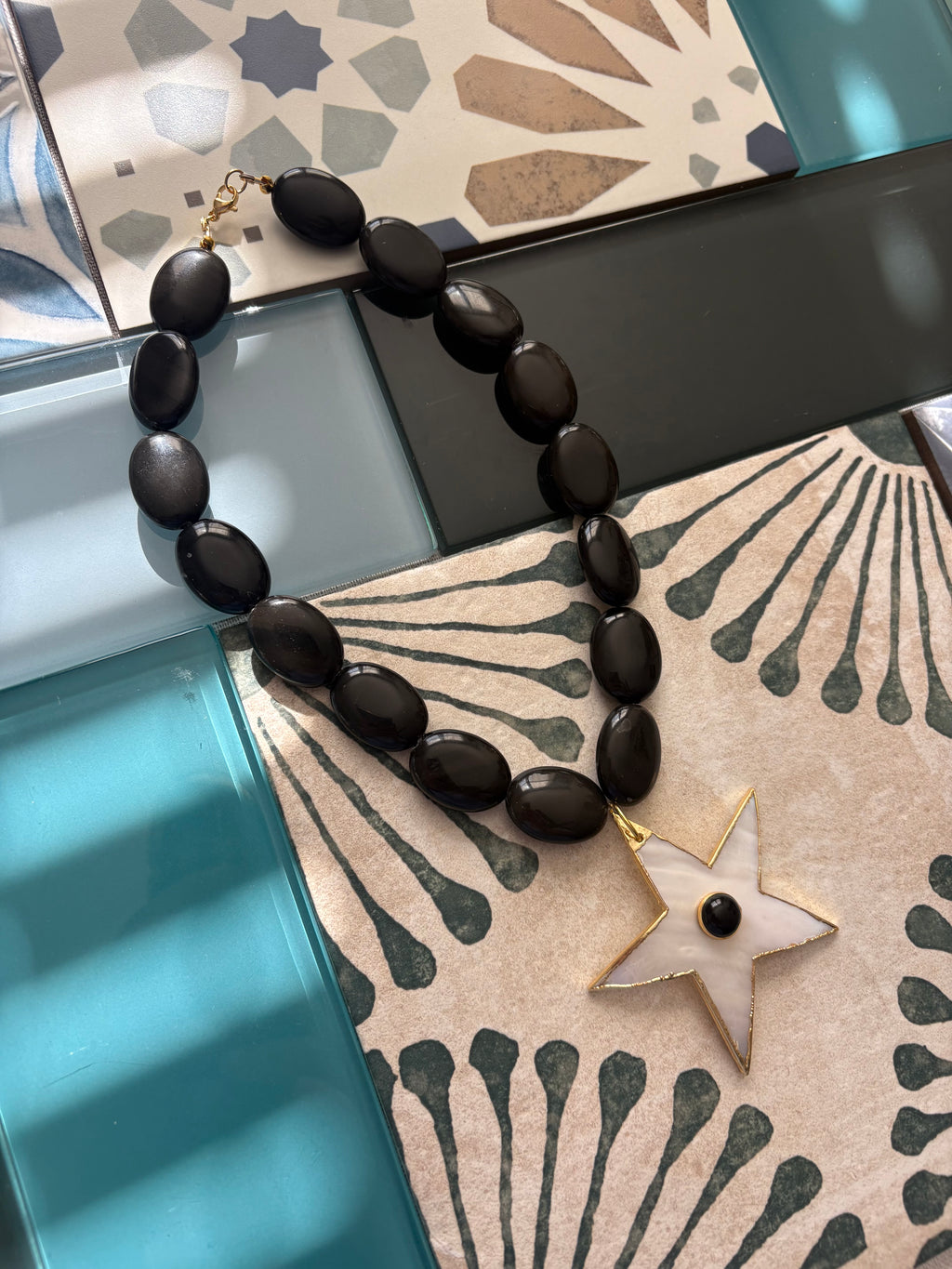 midnight starfish necklace