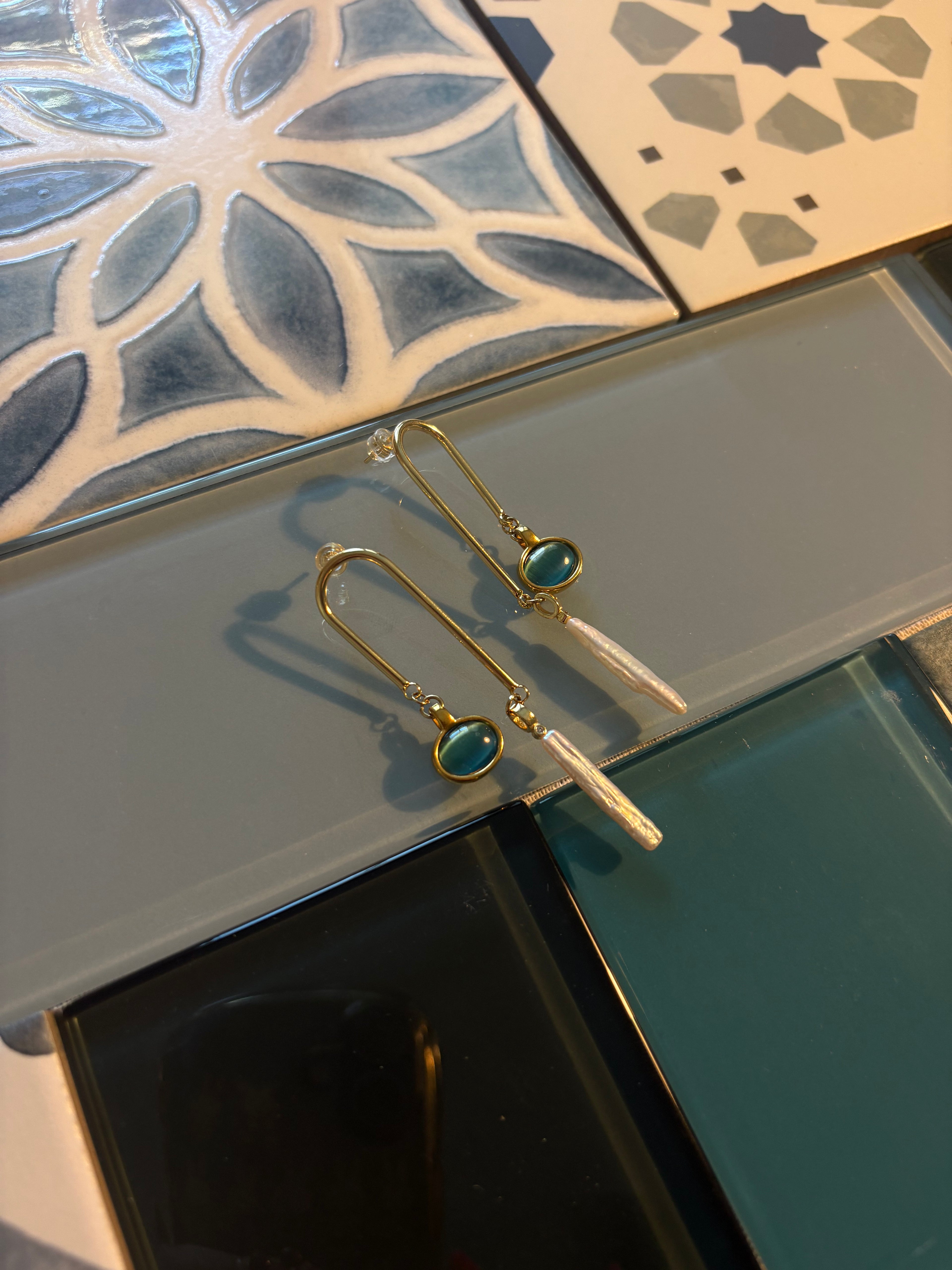mermaid tail earrings