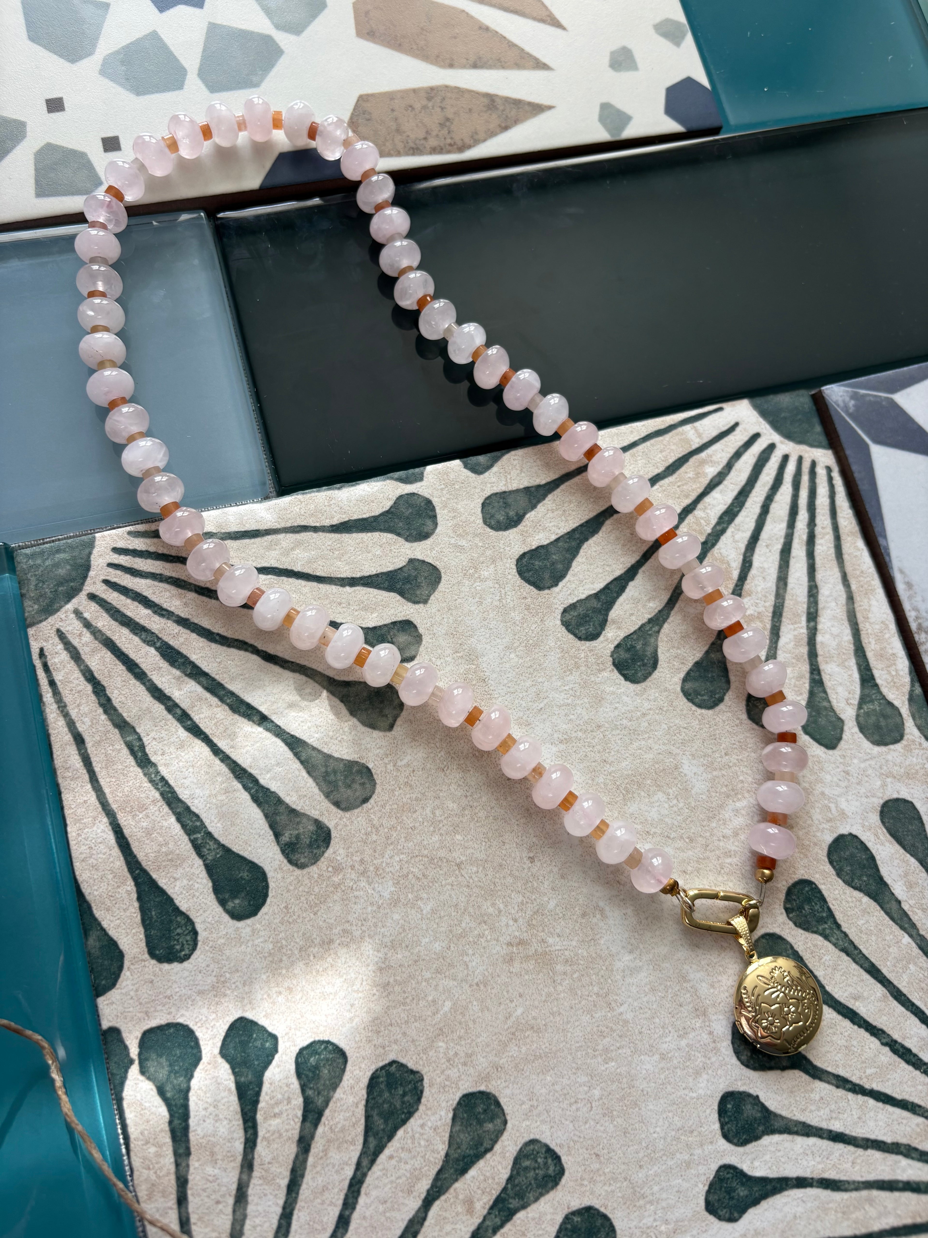 mermaids compass necklace