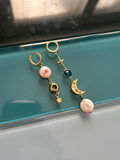cosmic coral earrings
