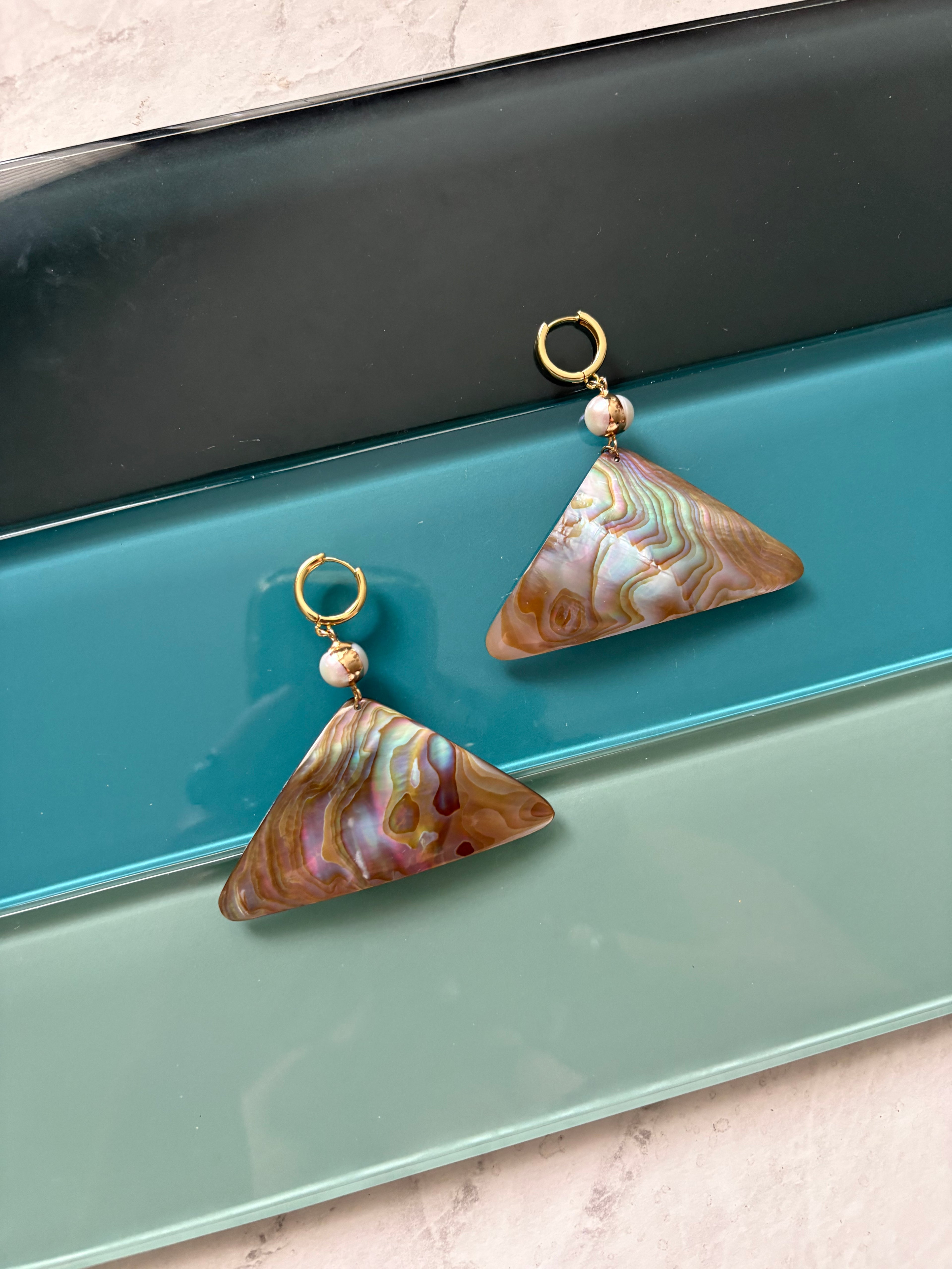 bermuda triangle earrings