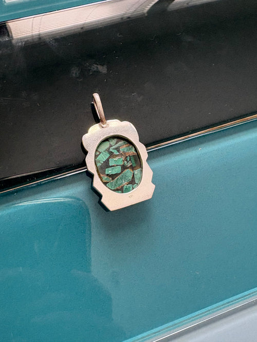 .925 malachite pendant