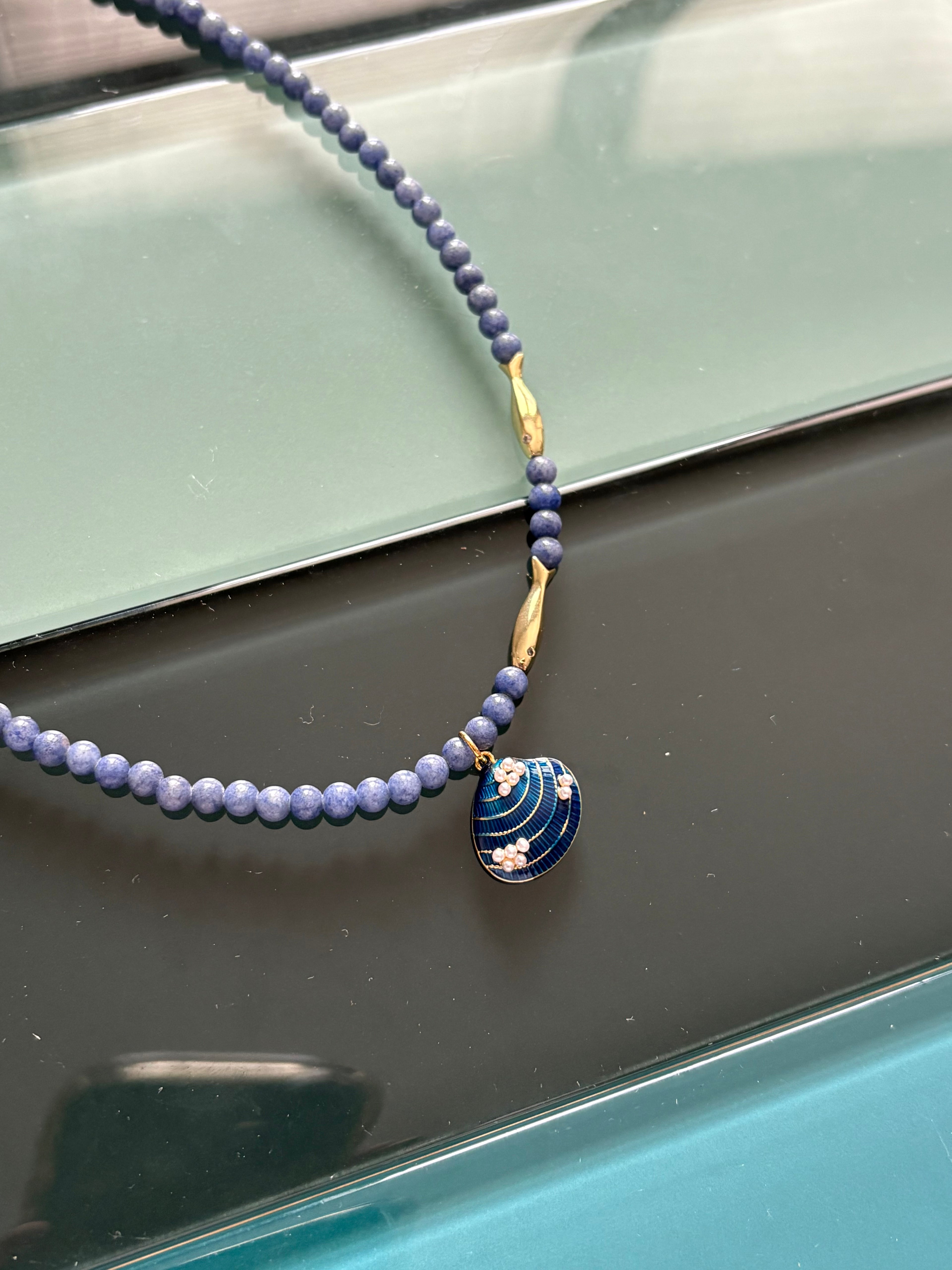 deep blue sea necklace