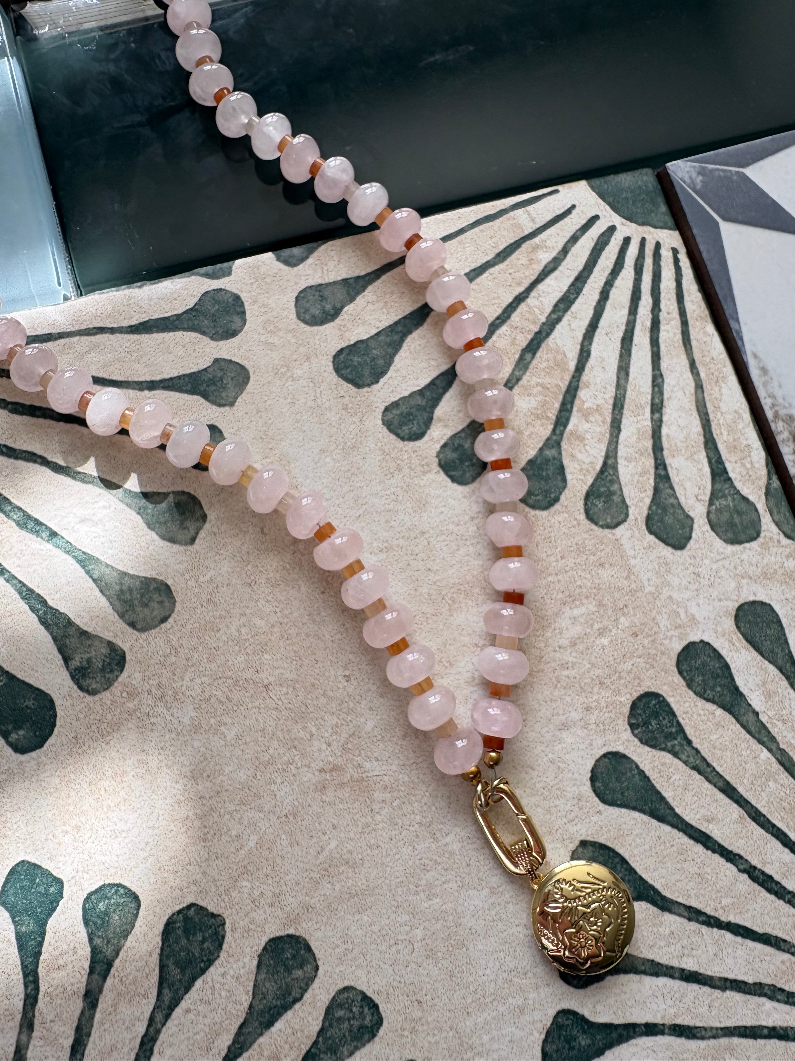 mermaids compass necklace