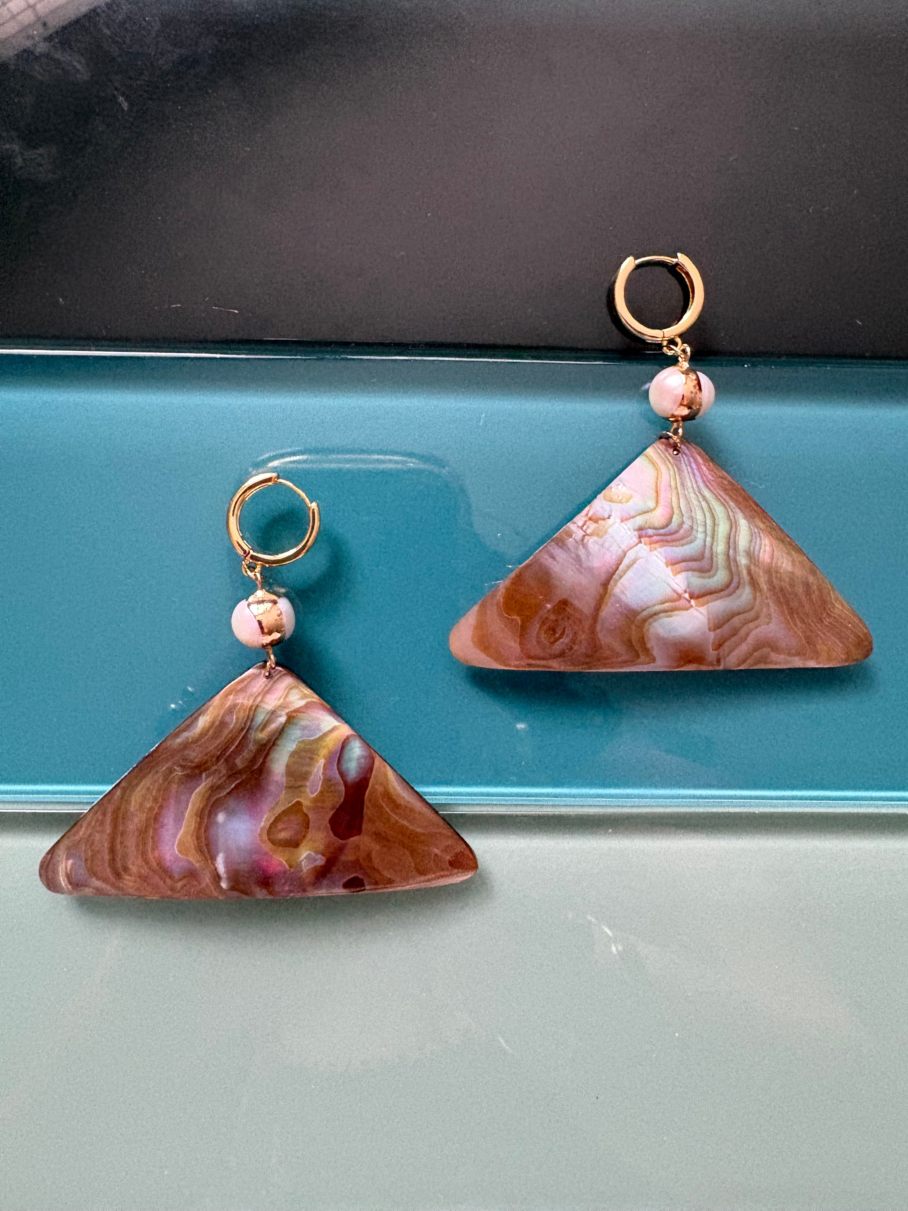 bermuda triangle earrings