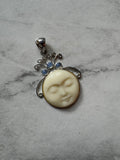 .925 moon pendant