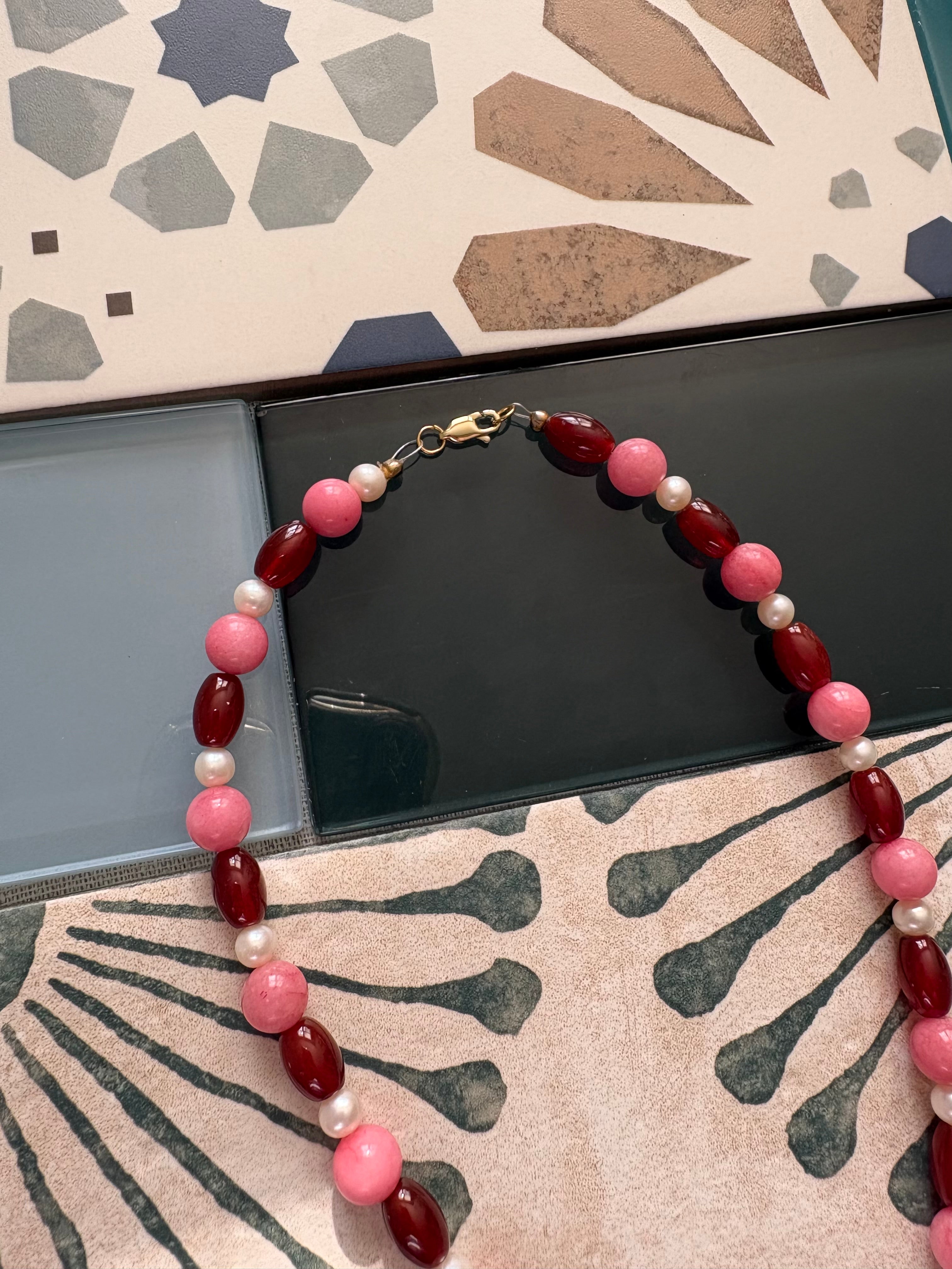 cherry bourbon necklace