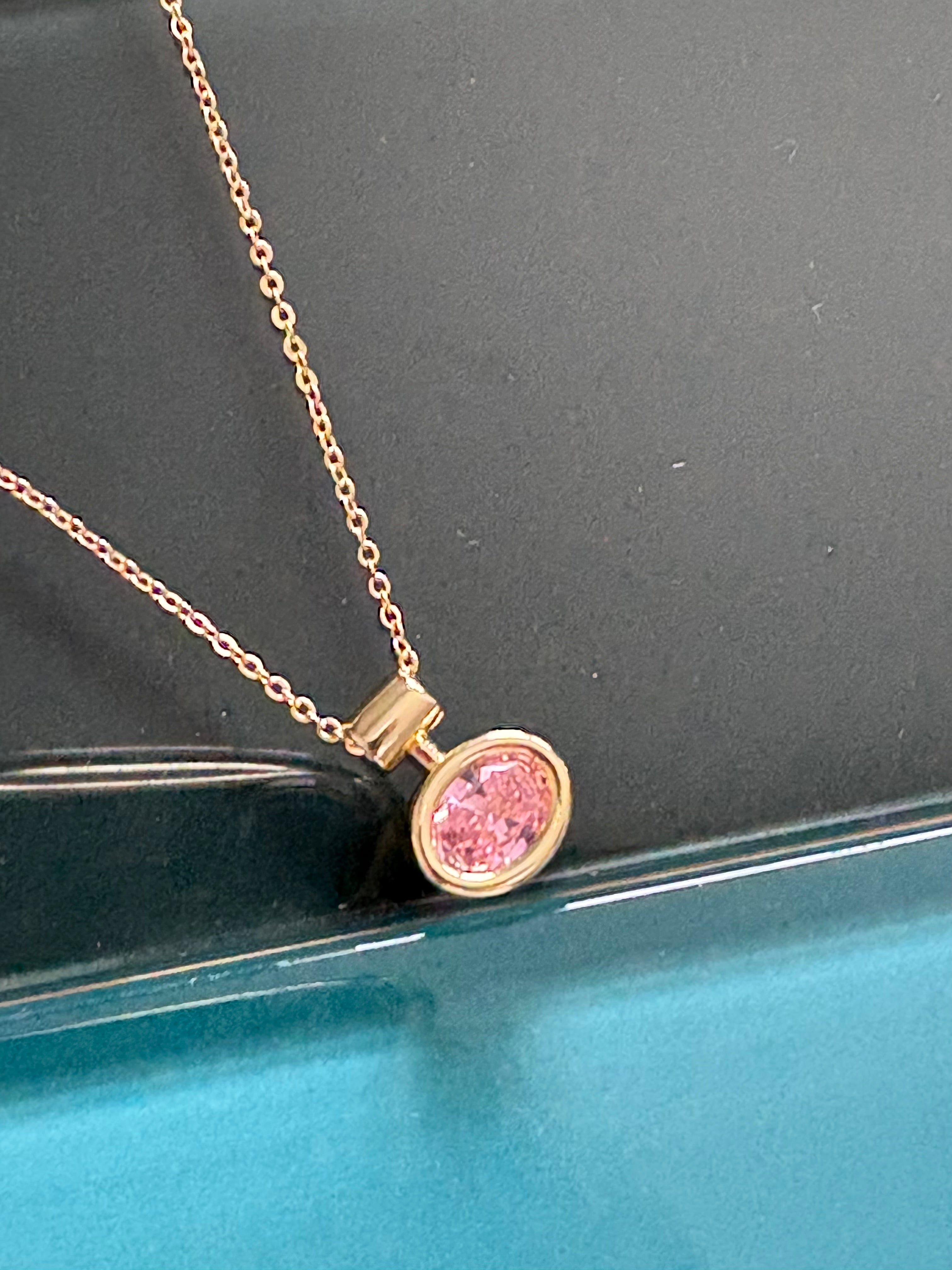 pink sand necklace