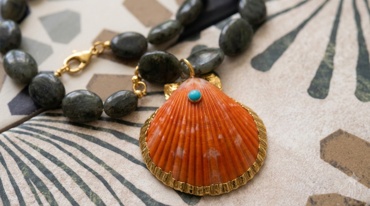 emerald sunrise necklace