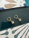 saturn orb earrings