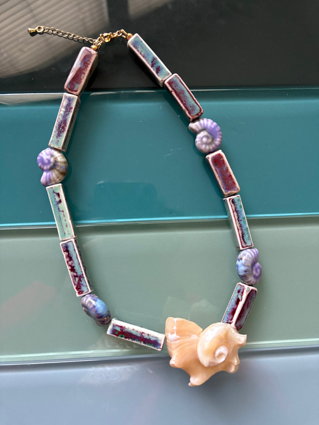 mermaid conch necklace
