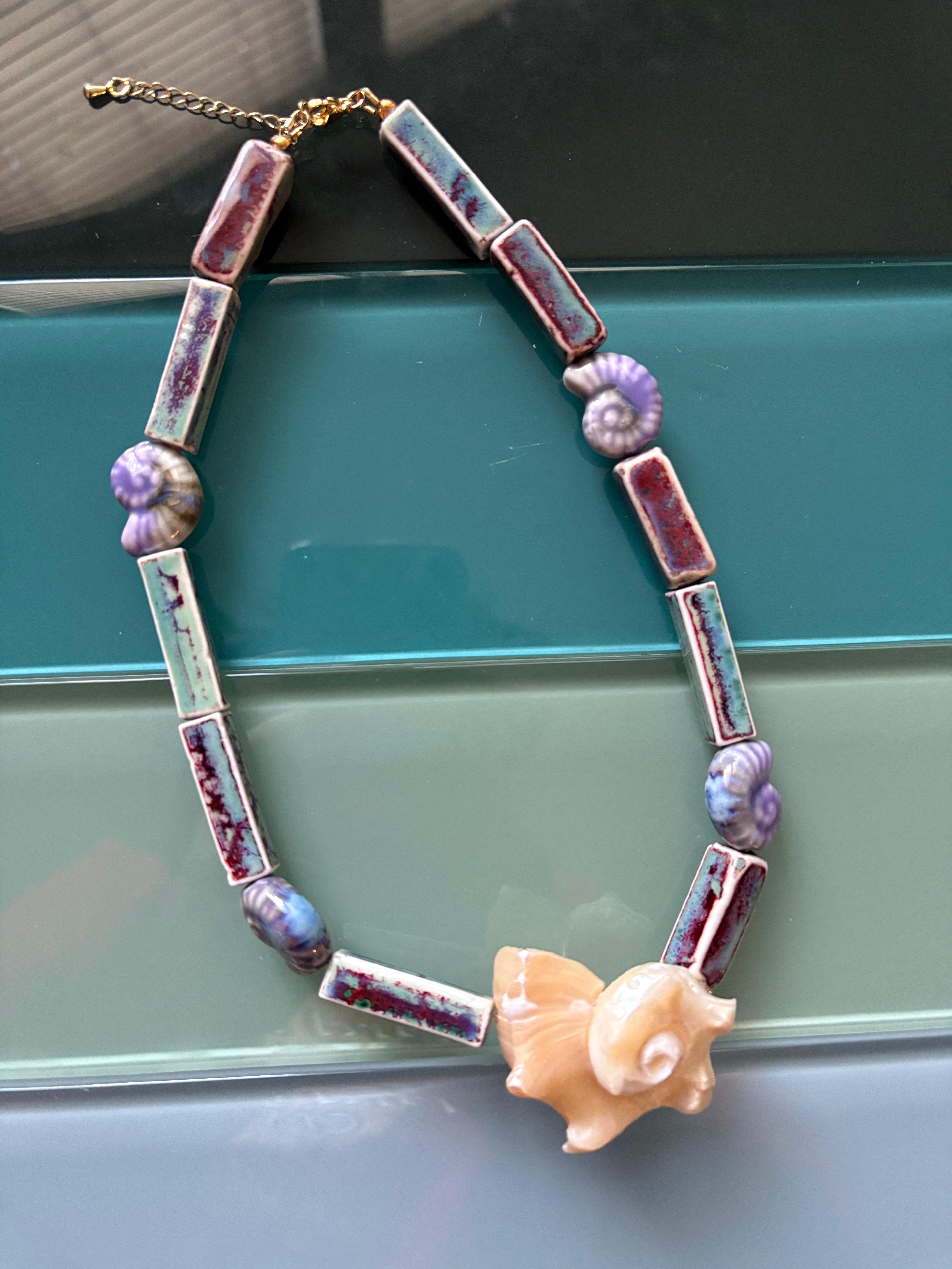mermaid conch necklace