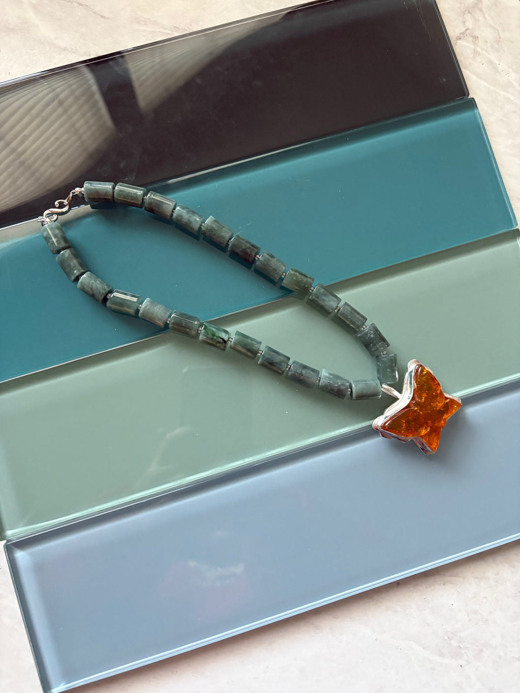 coastal butterfly necklace