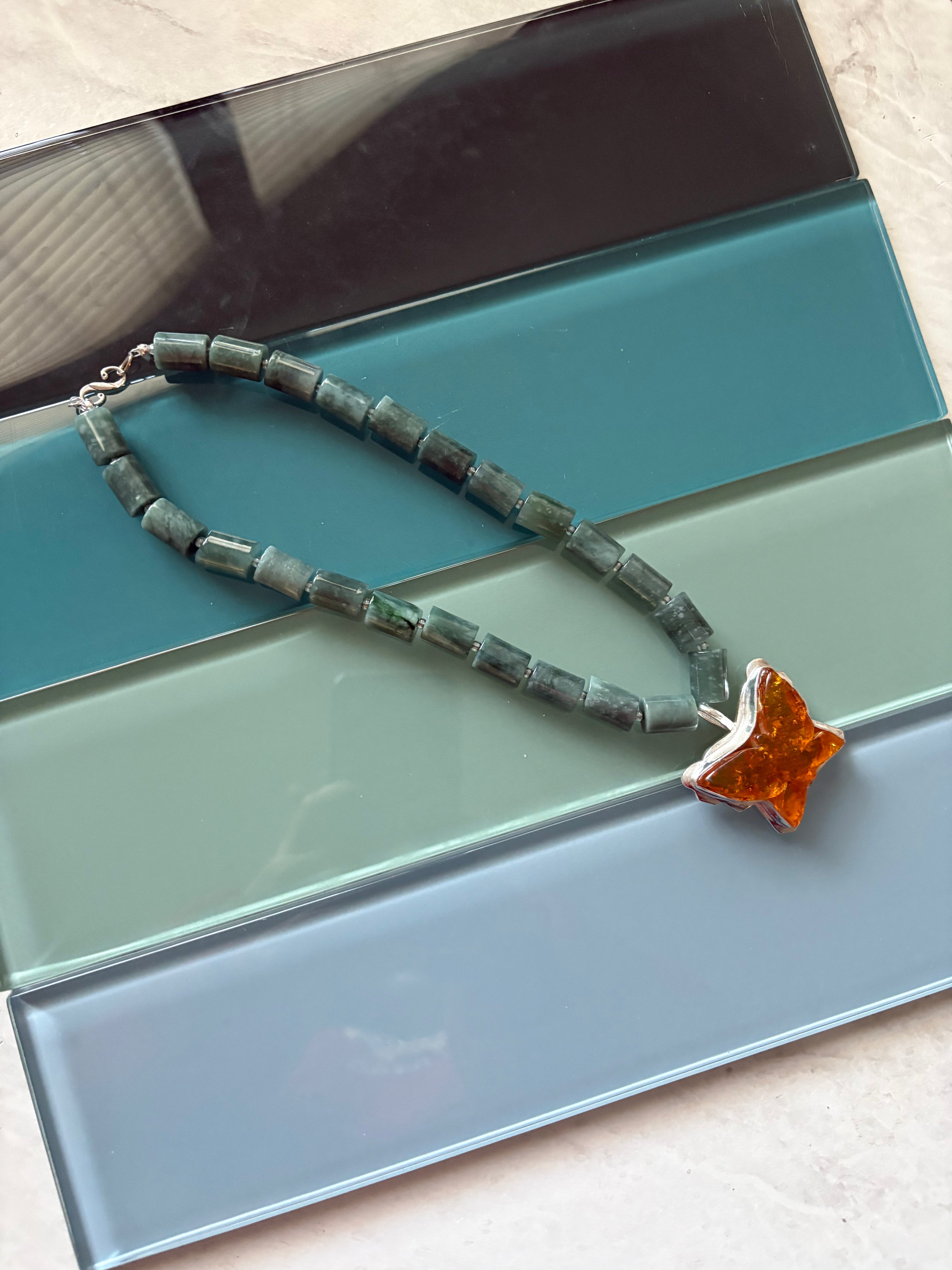 coastal butterfly necklace