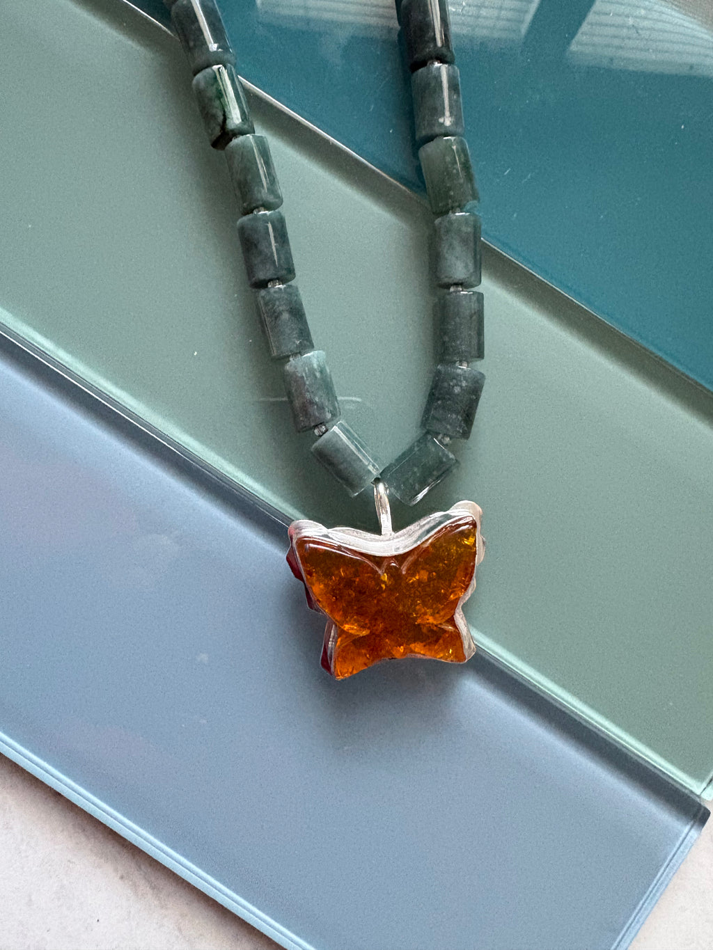 coastal butterfly necklace