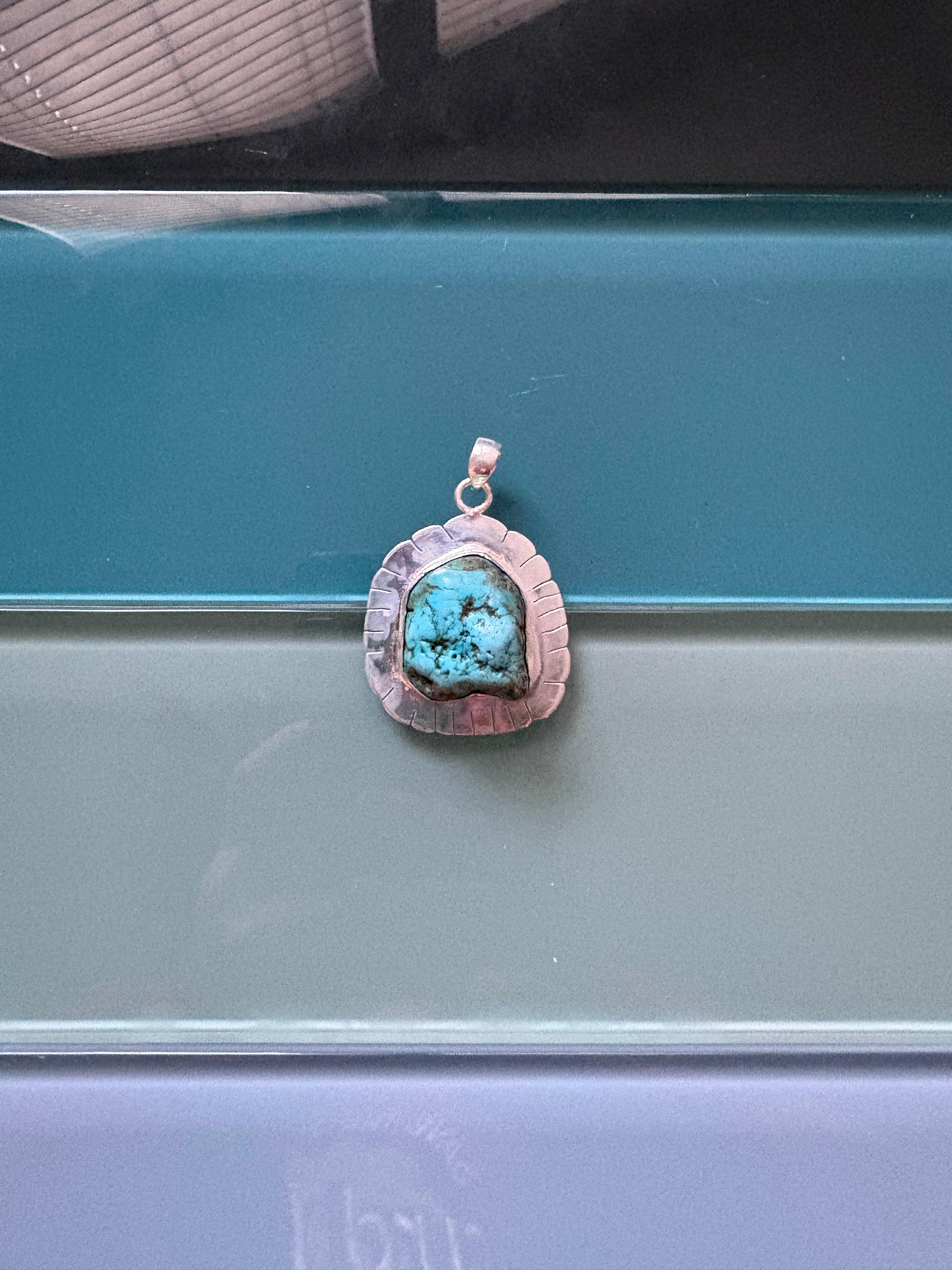 .925 turquoise pendant