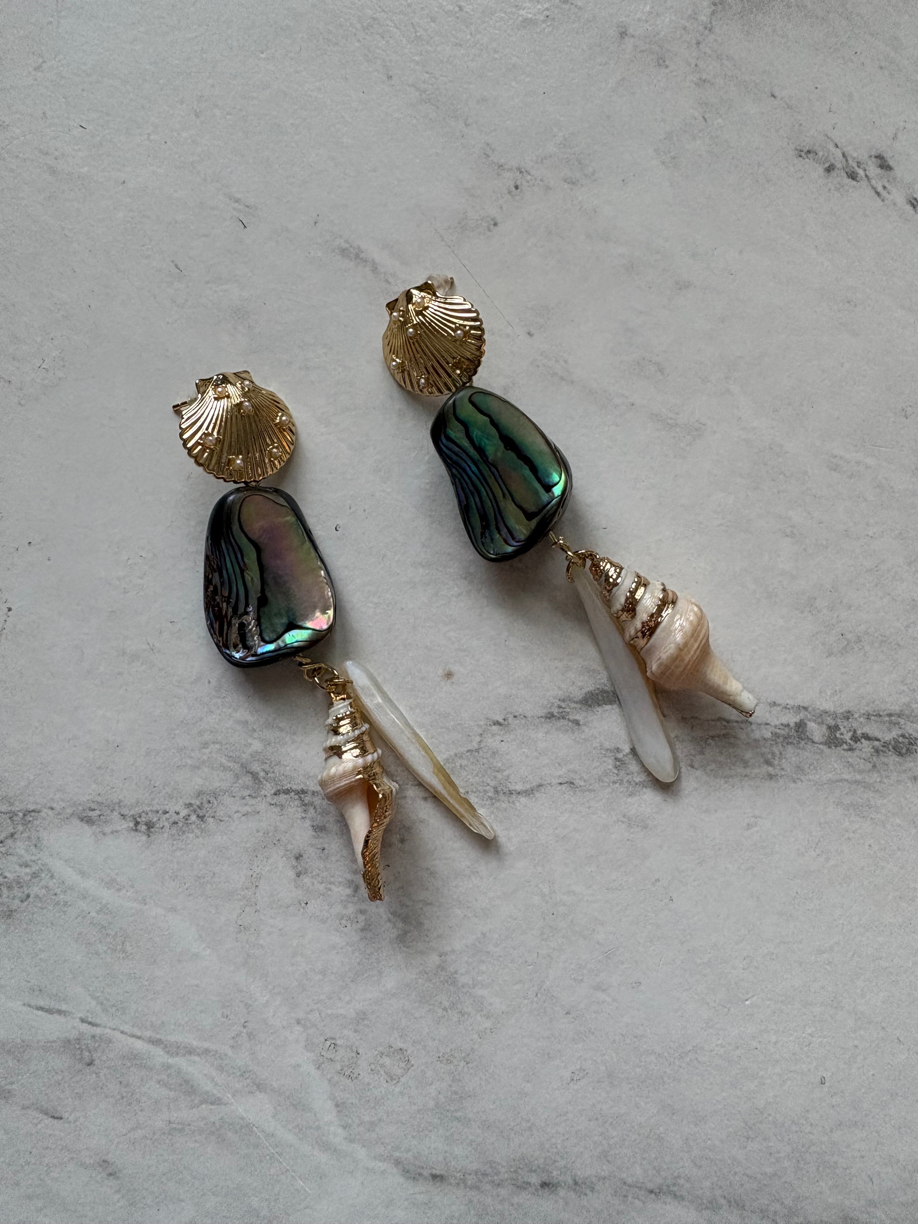 wave break earrings