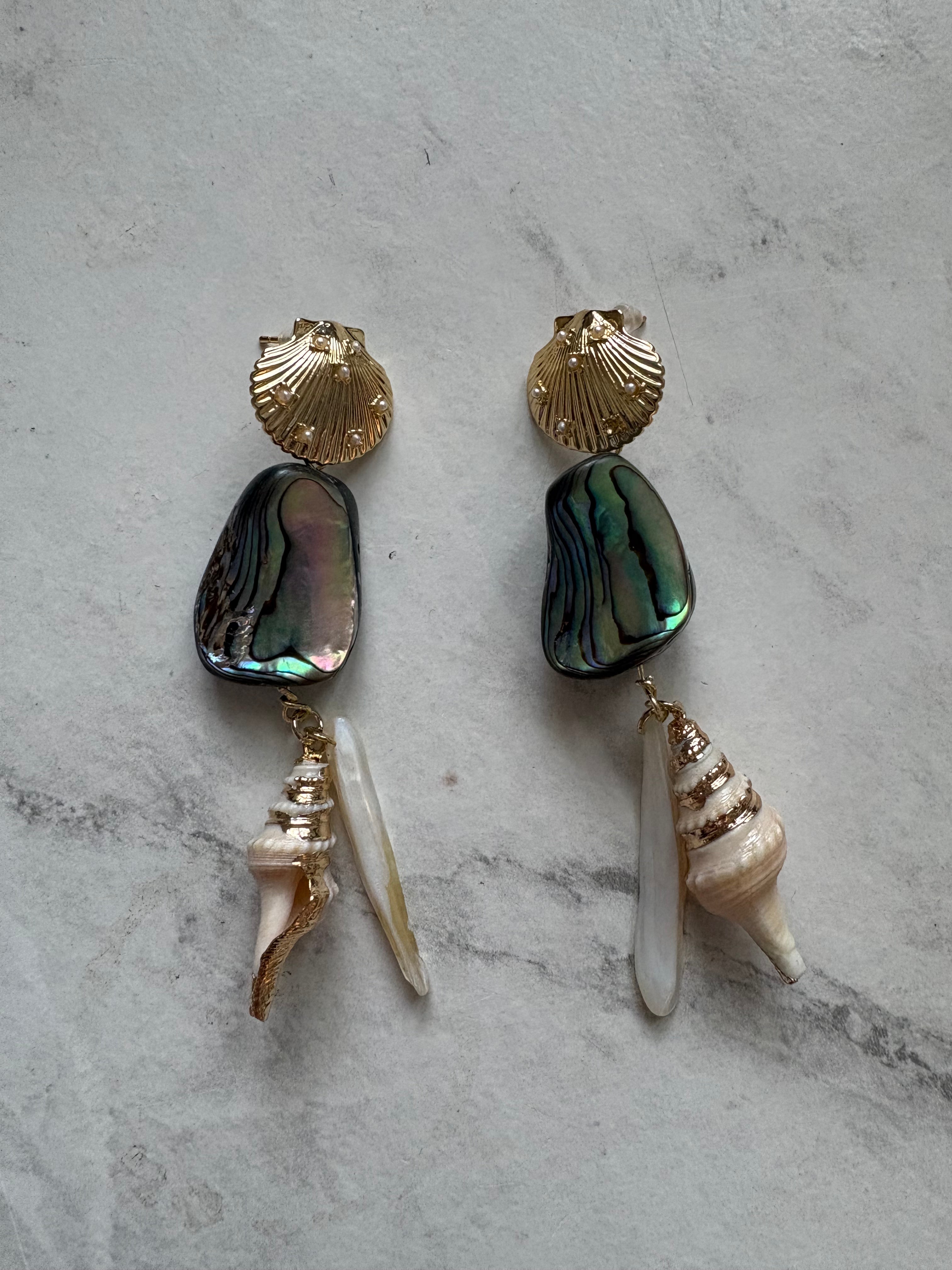 wave break earrings